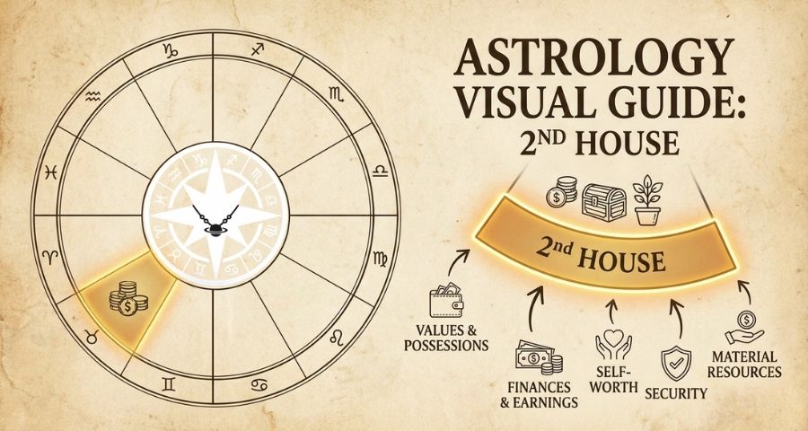 2nd House in Astrology Guide