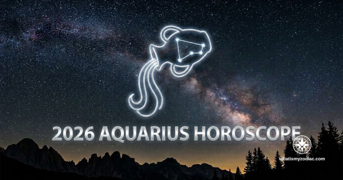 Aquarius 2026 annual horoscope — Pluto rebuilding identity, Saturn sharpening the voice, Jupiter expanding creative joy and mastery