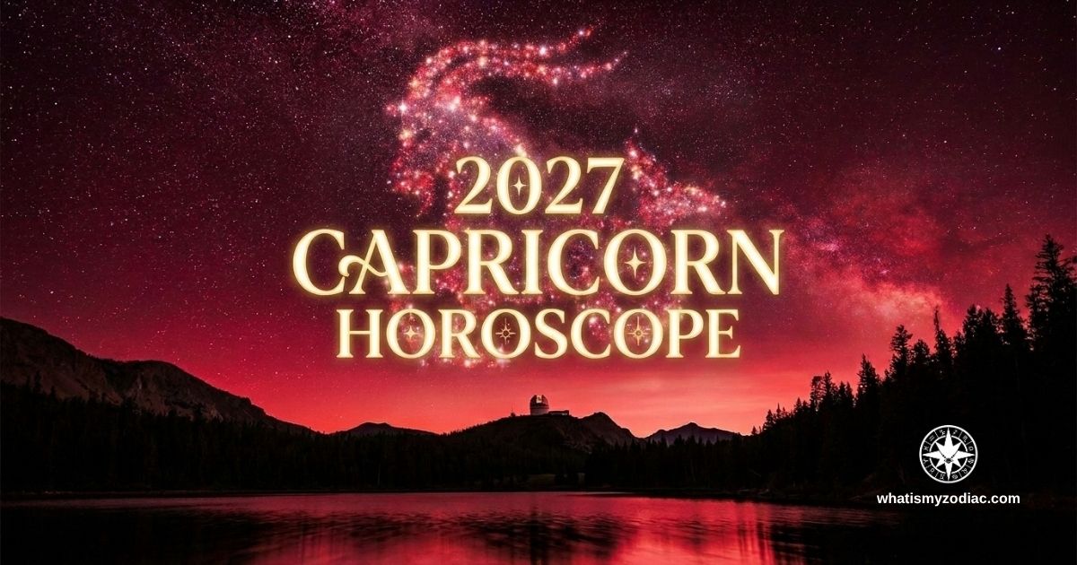 Capricorn 2027 annual horoscope — Saturn and Neptune rebuild the 4th house foundations, Jupiter in Leo transforms the 8th house of shared power, rare Lunar Eclipse in Capricorn July 18th