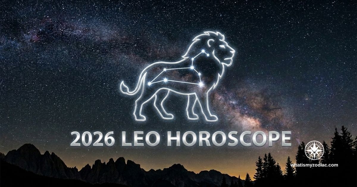Leo 2026 annual horoscope — Saturn in the 9th house, Jupiter building toward Leo, eclipse energy on the Leo axis