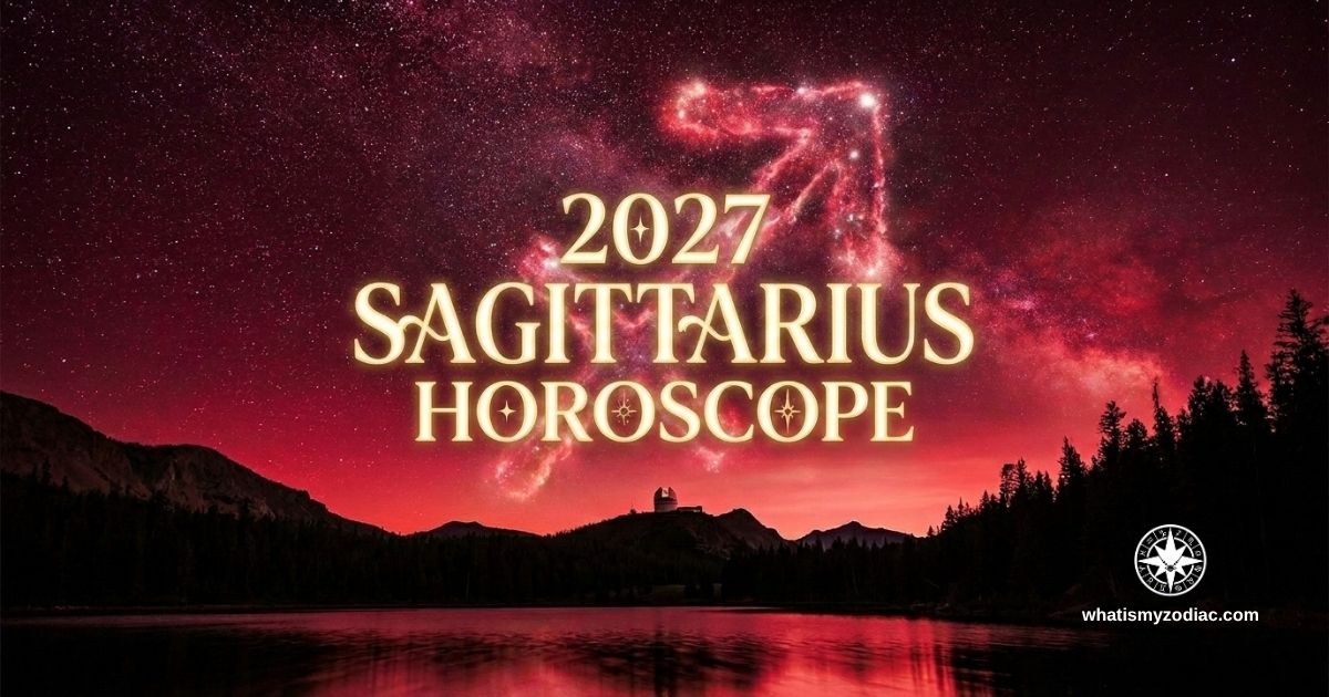 Sagittarius 2027 annual horoscope — Jupiter in Leo expands the 9th house of philosophy and travel, Total Solar Eclipse in Leo seeds a defining new vision, Saturn deepens 5th house creativity
