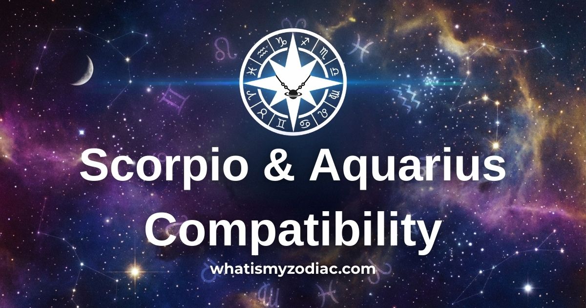 Scorpio and Aquarius astrology water and air square