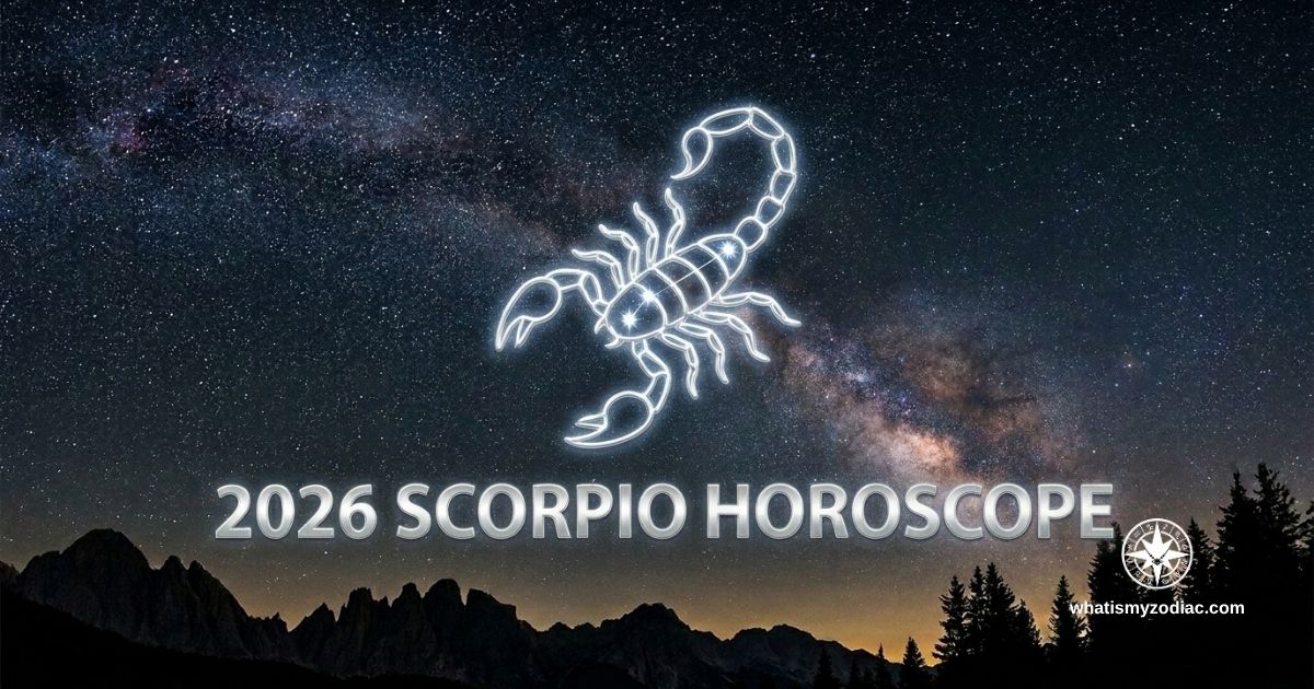 Scorpio 2026 annual horoscope — Saturn in the 6th house of mastery, Jupiter through transformation and wisdom, Pluto in Aquarius
