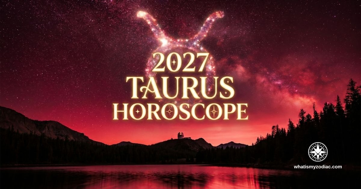 Taurus 2027 annual horoscope — Jupiter in Leo warms the 4th house of home, Saturn and Neptune clear the 12th house, Uranus rewires finances in the 2nd house